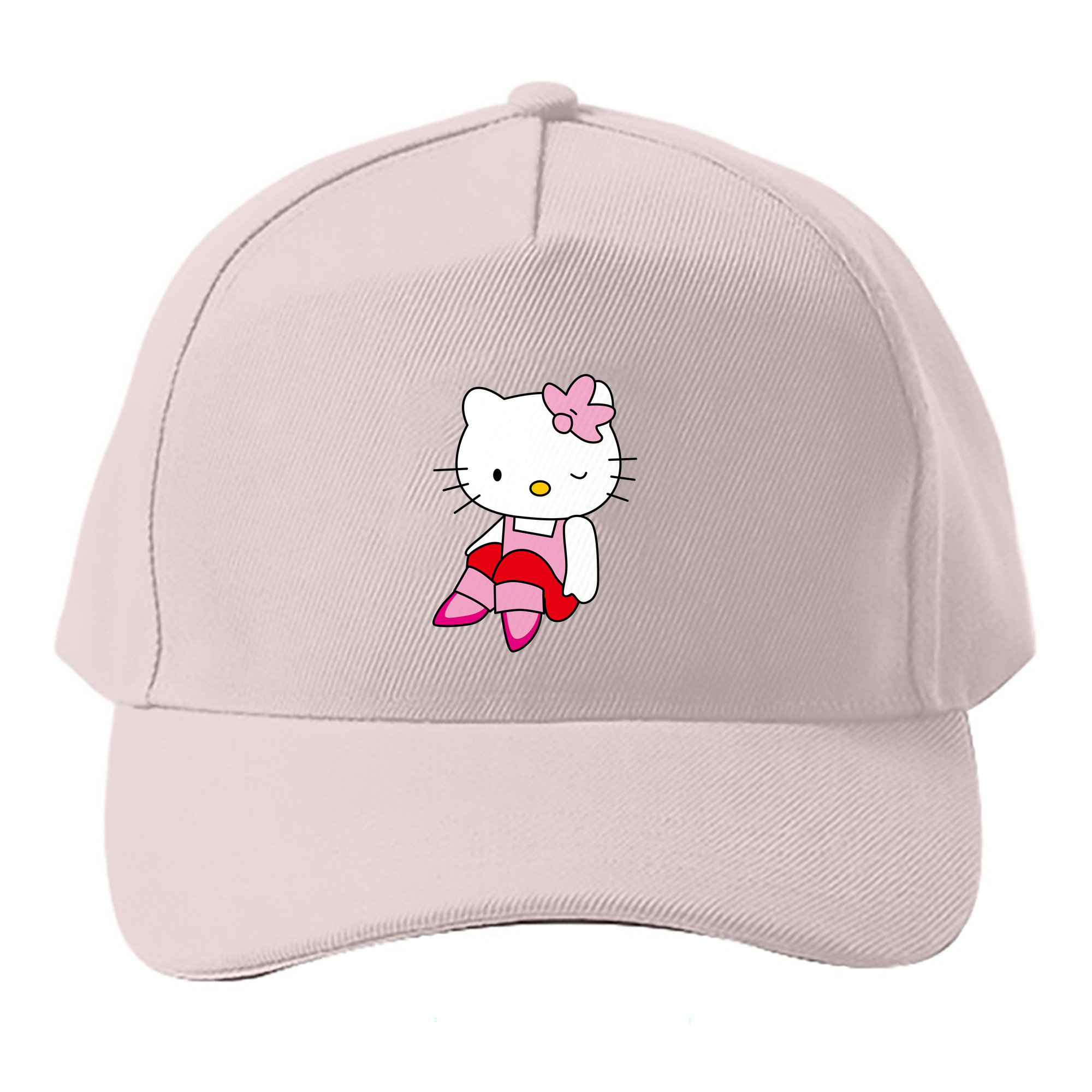 （画像用） Hello Kitty ハローキティ ベースボールキャップ 綿100％ 男女兼用 帽子 スポーツ